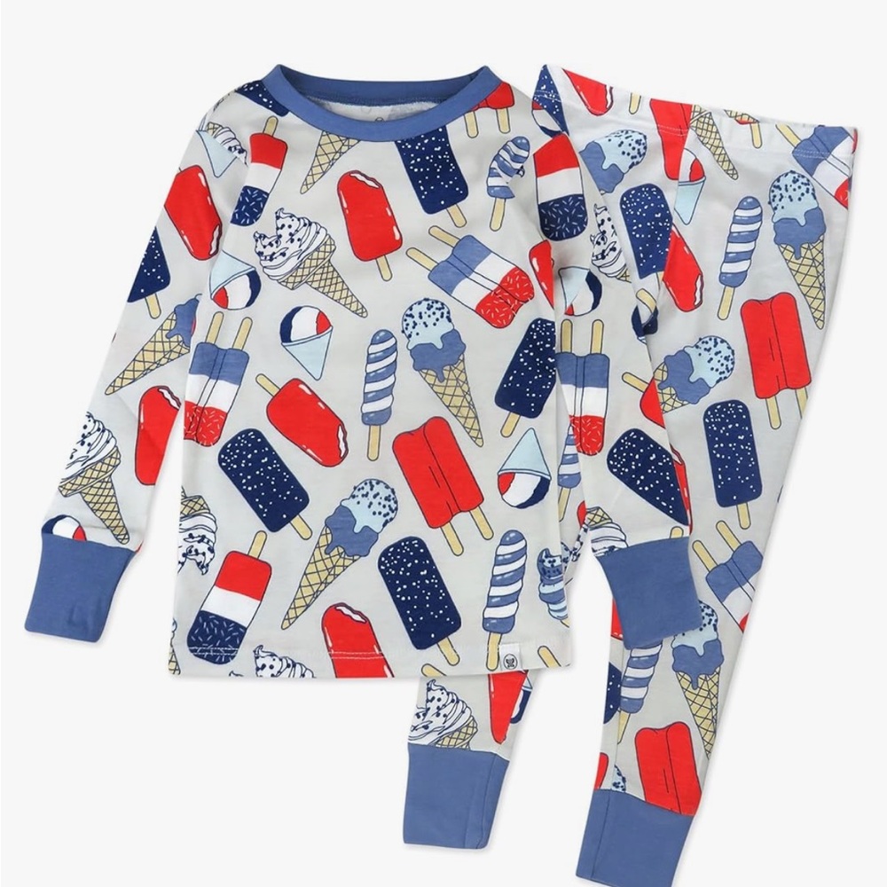 Red, White & Blue Size 7 Kids Pajamas